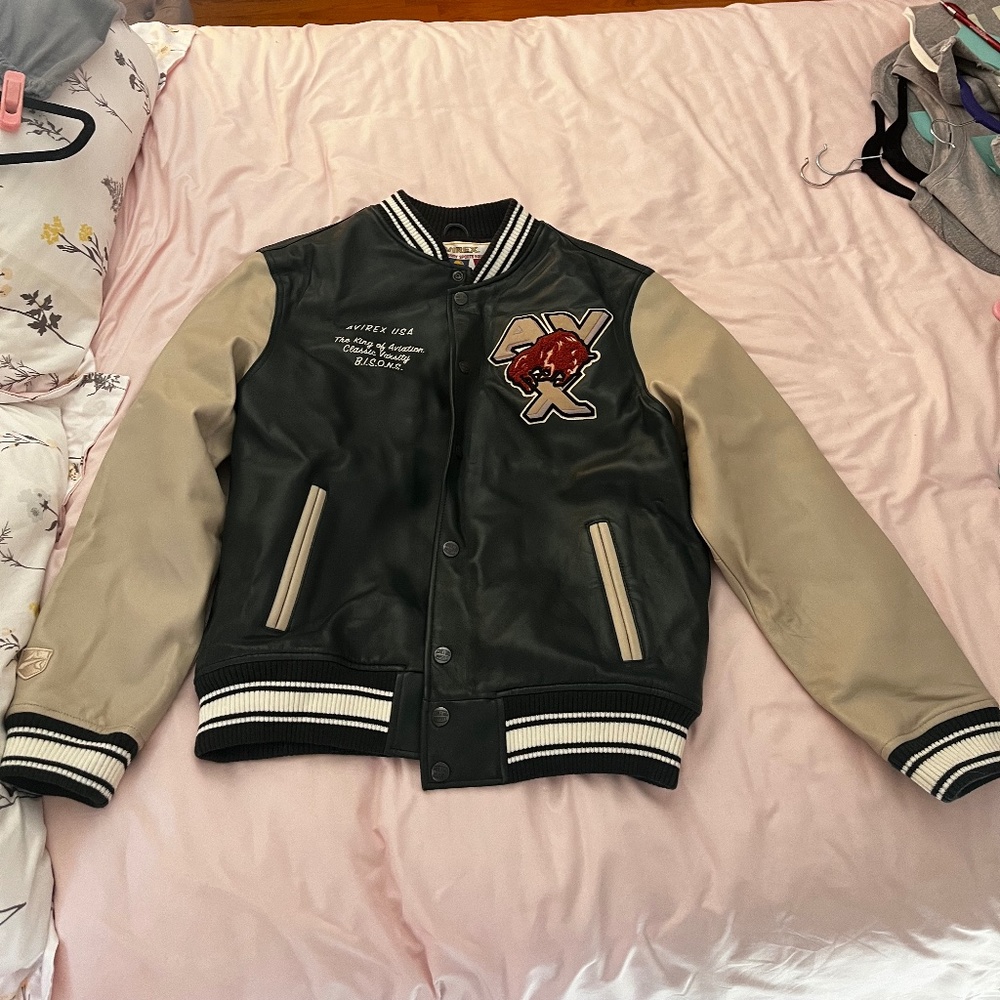 Avirex 1975 Flight/Bomber Bison Varsity Jacket, Condition Brand New, Never worn